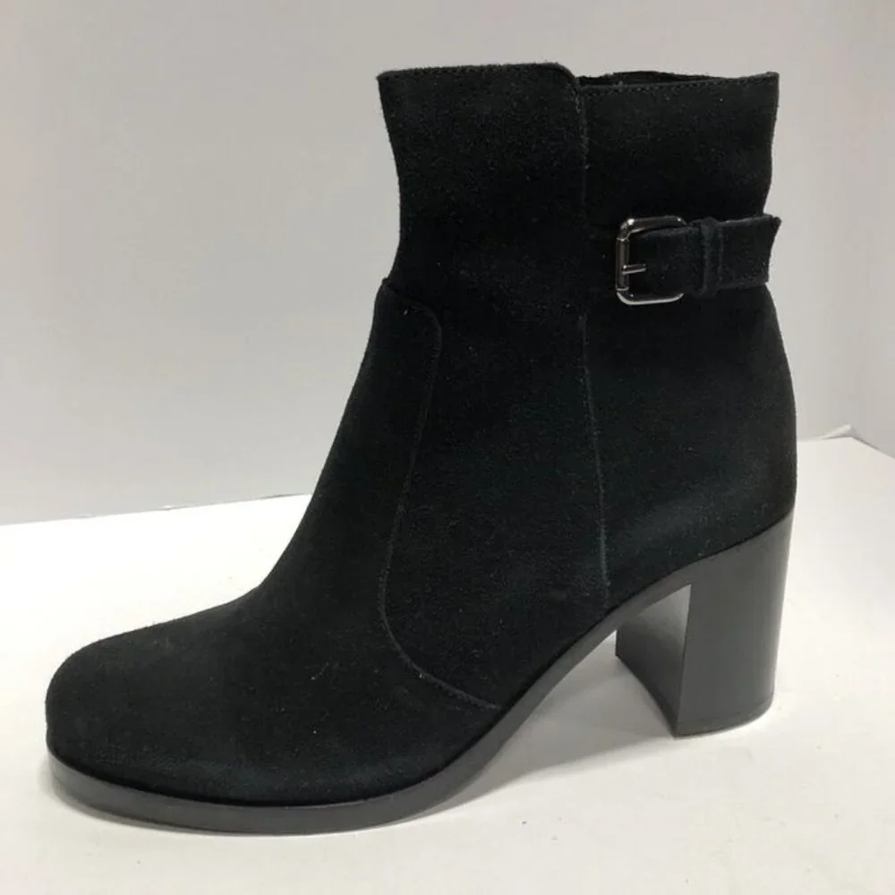 La Canadienne Women's Petra Boot Black Suede, Size 10M